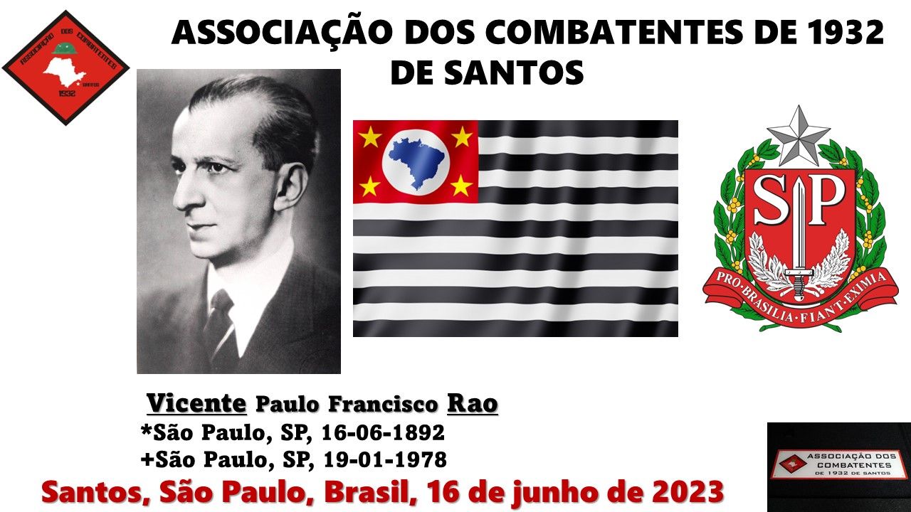 Homenagem a Vicente Paulo Francisco Rao